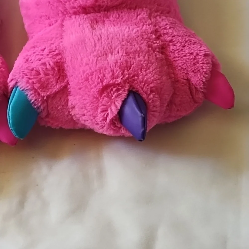 Light Up Pink Fuzzy Slippers